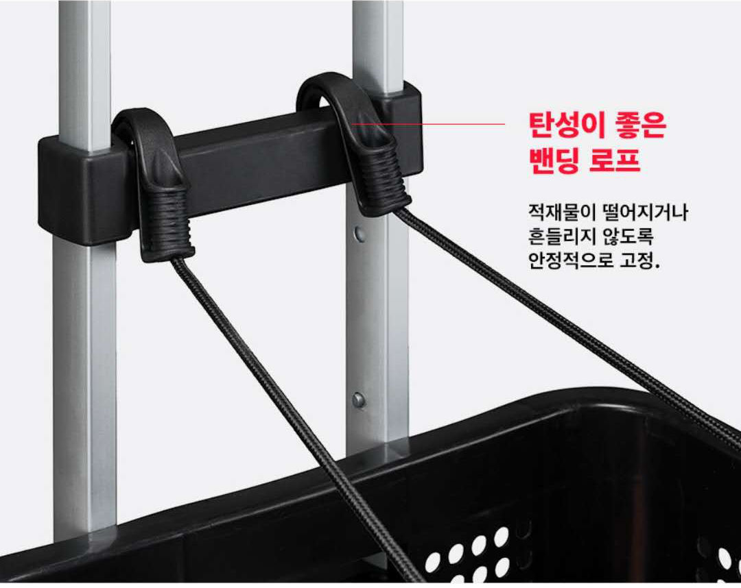 Two safe elastic cords with tough nylon hook