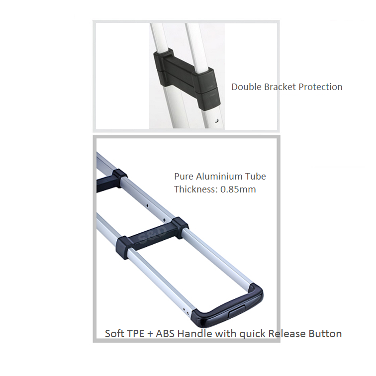 folding trolley cart button