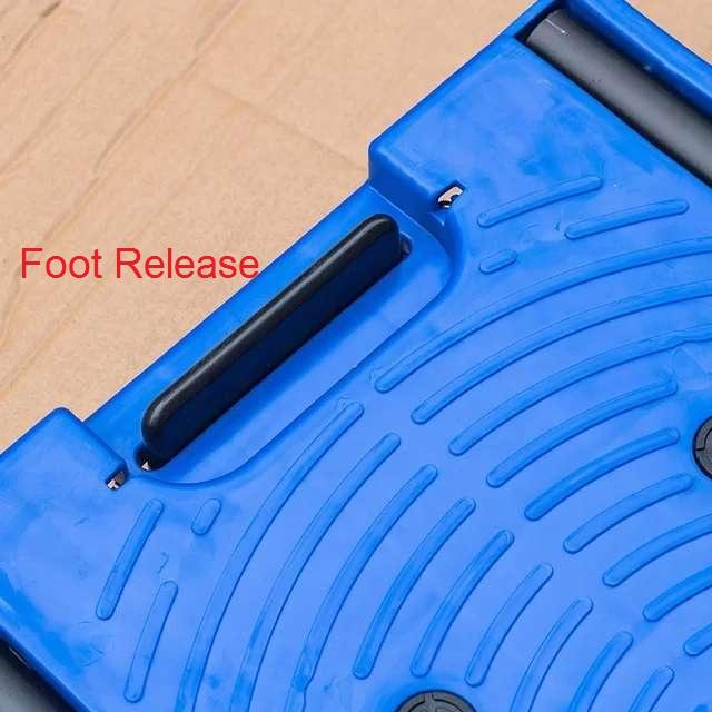 folding trolley cart foot release