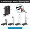 Compact Mini Lightweight Portable Platform 4 Spinner Wheels Dolly Folding Luggage Cart