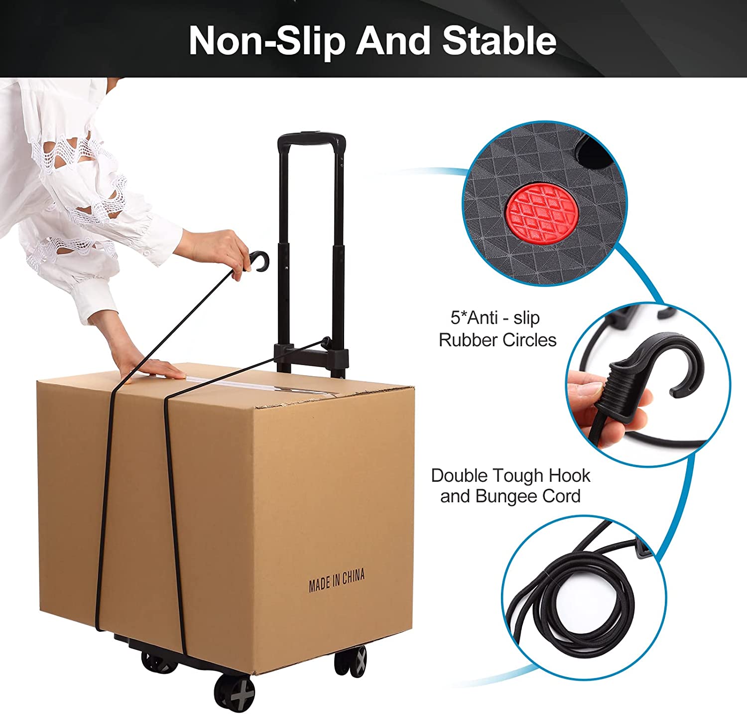 non-slip and stable