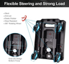 Compact Mini Lightweight Portable Platform 4 Spinner Wheels Dolly Folding Luggage Cart