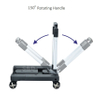 Compact Aluminum Folding Shopping Trolley with 4 Wheels - Perfect for Promotional Gifts in 2023!