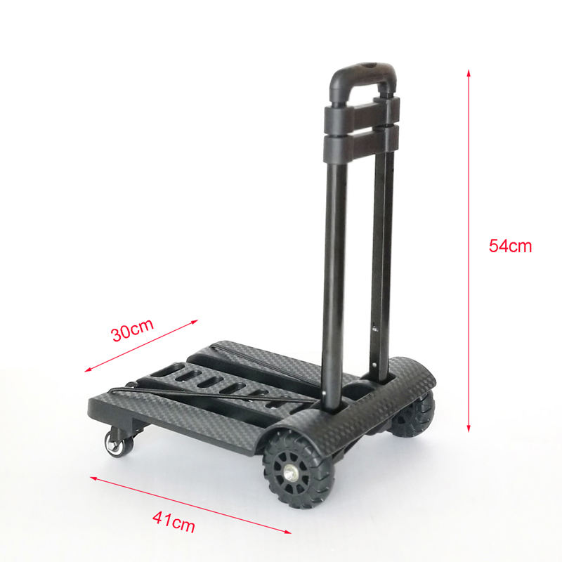 size of folding luggage cart