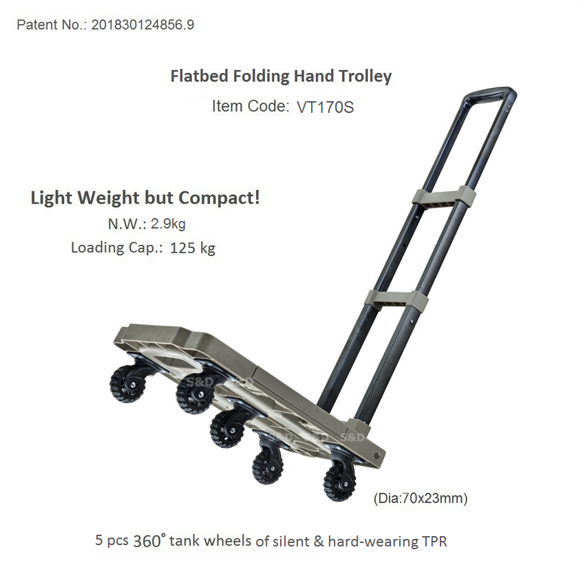lightweight folding luggage cart