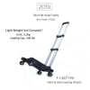 Compact Aluminum Lightweight Portable 4 Silent Spinner Wheels Platform Shopping Dolly Folding Hand Trolley