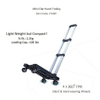 Compact Aluminum Folding Shopping Trolley with 4 Wheels - Perfect for Promotion Gifts!