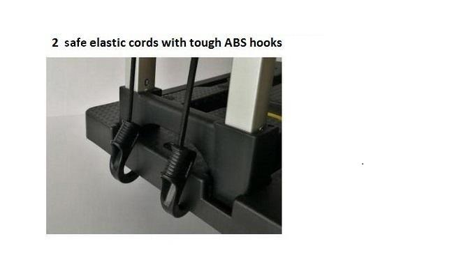 Two safe elastic cords with tough ABS hook