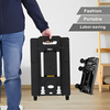 150kg Lightweight Portable Flatbed 7 Wheels Dolly Folding Hand Trolley Cart