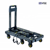 Heavy Duty 150kg Compact Platform Folding Trolley with 7 Wheels - Perfect for Shopping And Luggage!