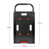 Portable Four-Wheeled Steel Hand Truck: Durable and Reliable Luggage Cart Built for Intense Use Capable of Carrying up to 200kg