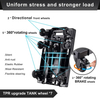 150kg Lightweight Portable Flatbed 7 Wheels Dolly Folding Hand Trolley Cart