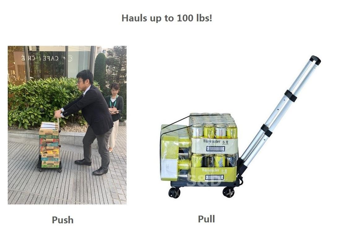lightweight folding hand trolley