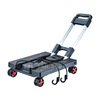 Folding Shopping Cart with 4 Silent Spinner Wheels - Lightweight and Portable