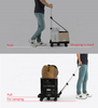 Compact Aluminum Folding Shopping Trolley with 4 Wheels - Perfect for Promotion Gifts!