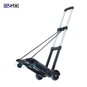 Portable Aluminum Telescopic Trolley for Shopping and Luggage