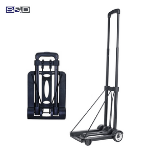 Compact Steel Telescopic Portable Lightweight Folding Shopping Retractable Luggage Hand Trolley Cart Truck