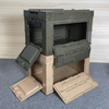50L plastic outdoor camping collapsible folding storage box with customized logo