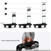 Compact Platform Lightweight Portable Dolly Folding Hand Trolley Cart with 5 Spinner Wheels