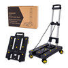 Folding Shopping Cart with 4 Silent Spinner Wheels - Lightweight and Portable