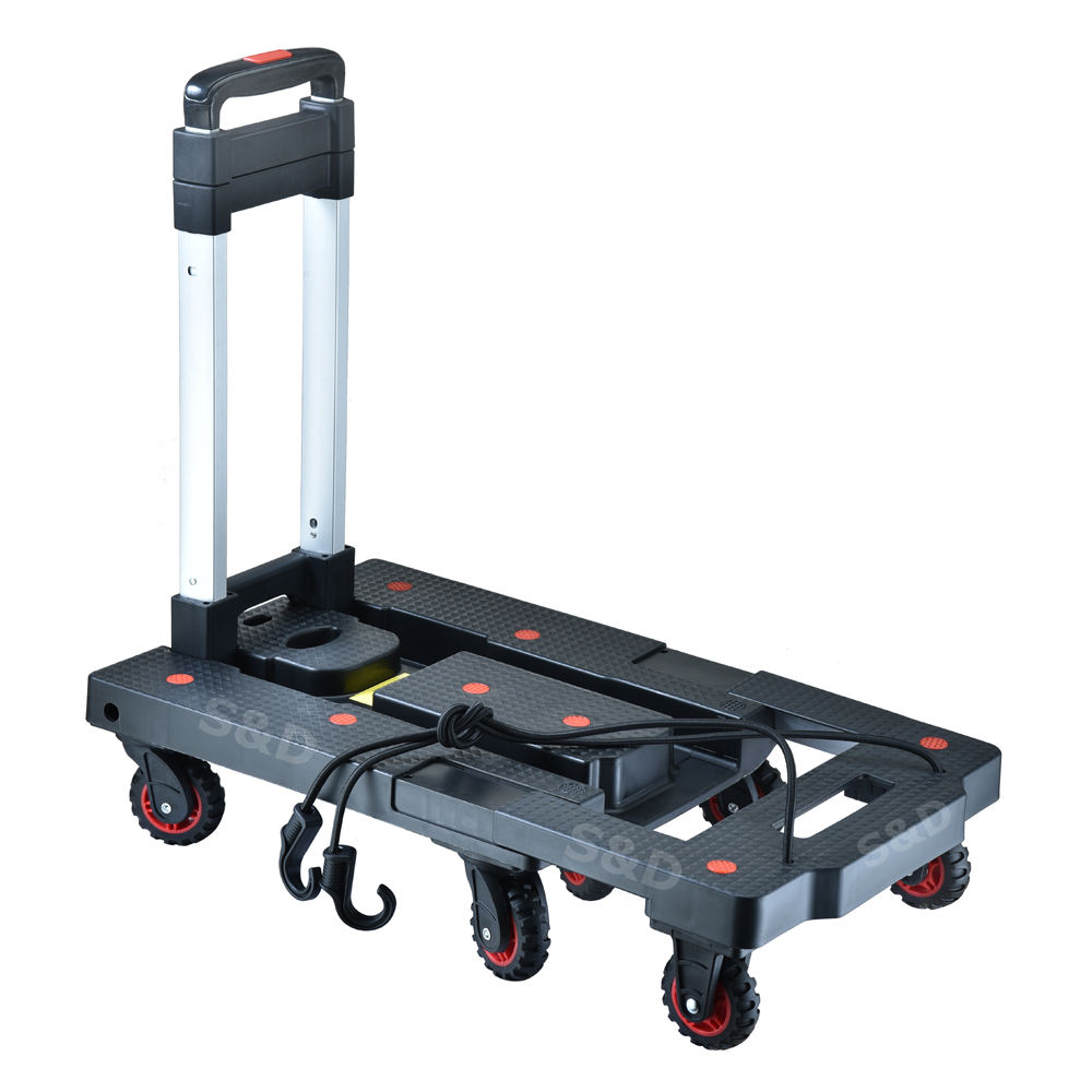 Heavy Duty Compact Platform Trolley with 150kg Capacity and Lightweight Design