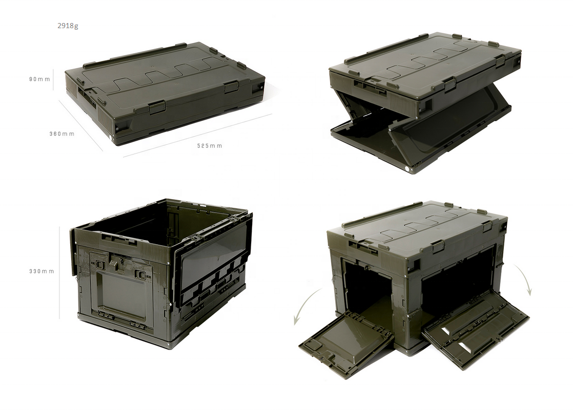 folding storage box size