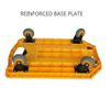 Portable Heavy-Duty Steel Platform Hand Trolley Cart: Retractable and Compact Design for Easy Transport