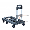 Portable Aluminum Platform Trolley with 150kg Load Capacity and 7 Wheels - Compact and Lightweight