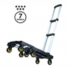 Heavy Duty 150kg Compact Platform Folding Trolley with 7 Wheels - Perfect for Shopping And Luggage!