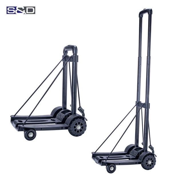 Compact Mini Folding Shopping Trolley with Telescopic Handle