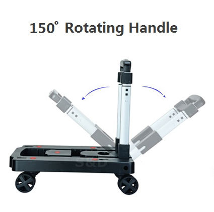 150&deg; rotating handle