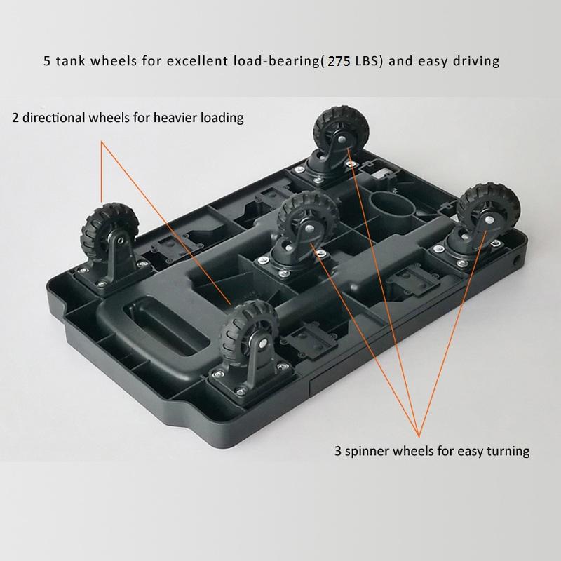 Five-wheel luggage cart