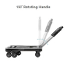 Heavy Duty 150kg Compact Platform Folding Trolley with 7 Wheels - Perfect for Shopping And Luggage!