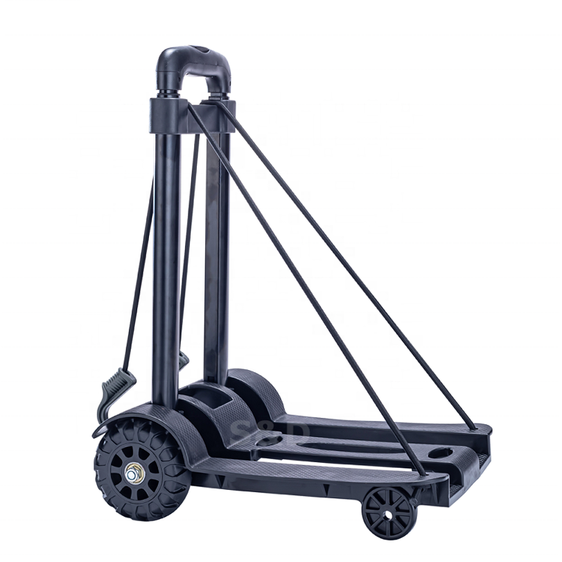 Mini Steel Folding Trolley Cart - Lightweight & Portable