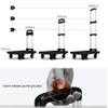 Lightweight and Portable 125kg Load Hand Trolley Cart with Retractable Handle and Five Wheels 