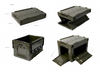 50L plastic outdoor camping collapsible folding storage box with customized logo