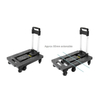 Heavy Duty 150kg Compact Platform Folding Trolley with 7 Wheels - Perfect for Shopping And Luggage!