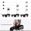 125kg Loading Compact Platform Flatbed Lightweight Portable Retractable Five-wheel Dolly Folding Luggage Hand Trolley Cart