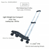 Mini Folding Shopping Trolley with 4 Spinner Wheels