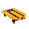 Portable Heavy-Duty Steel Platform Hand Trolley Cart: Retractable and Compact Design for Easy Transport