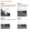 Portable Aluminum Telescopic Trolley for Shopping and Luggage