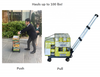 Mini Folding Shopping Trolley with 4 Spinner Wheels